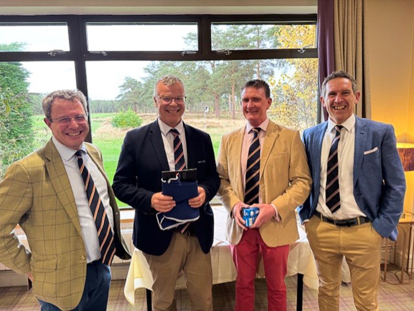 Richard Costain with Peter Bristowe, Barnaby Mote and Tim Luther at Hankley Common
